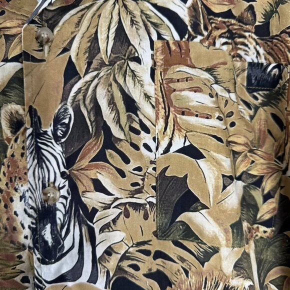 Stan Ray Tour Shirt Animal Camo XL Short Sleeve Tiger Lion Zebra NWT TP-3490 - Picture 4 of 10